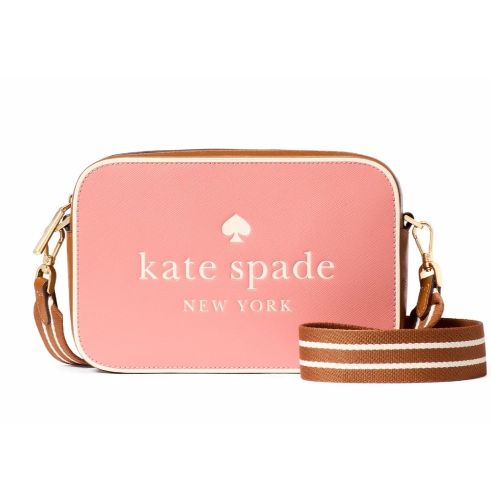New Kate Spade Oh Snap Colorblock Mini Camera Bag Terracotta Tile Multi